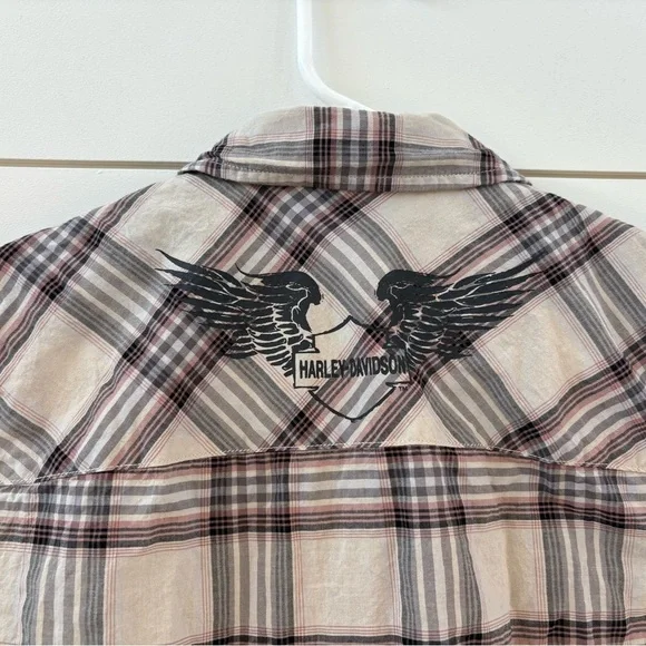 Harley-Davidson Plaid Button Down Shirt - Picture 4 of 6